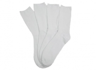 Zdravotní  bambusové ponožky ZW220A - (BÍLÉ) 6 párů - vel. 38-42